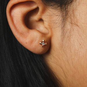 Solitaire spark Earrings