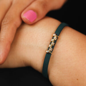 All hearts leather bracelet
